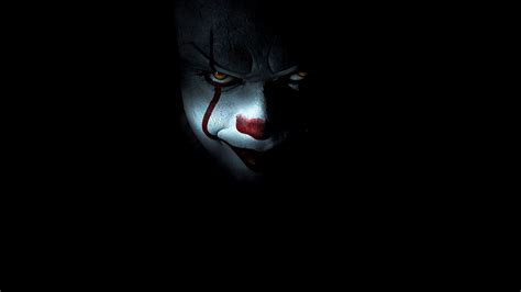 Pennywise Face In Black Background Hd Pennywise Wallpapers Hd