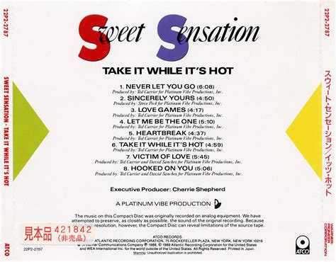 Missing Hits 7 Sweet Sensation Take It While Its Hot Cd Albummp3