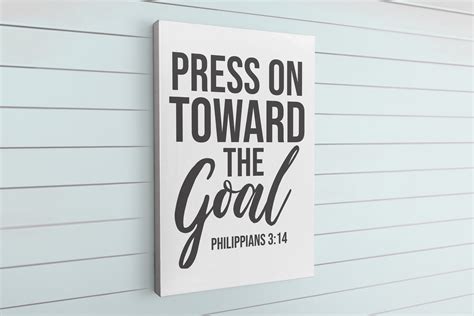 Press On Toward The Goal Philippians 3 Best Christian Art Etsy