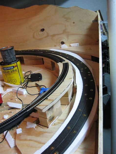 Tys Model Railroad Laying Trackbed