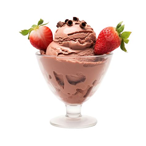 Chocolate Strawberry Ice Cream Background Ice Cream Hand Drawn Png