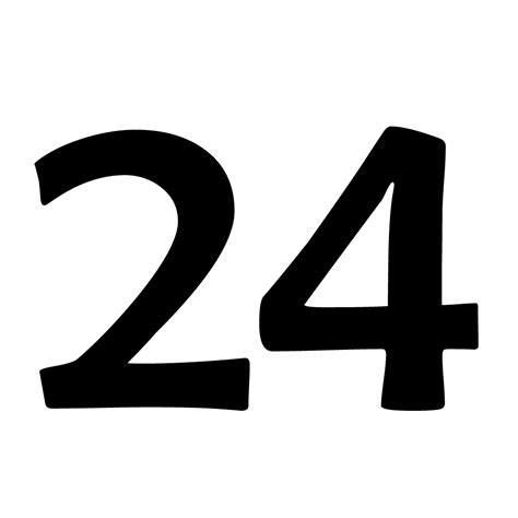 Printable Number 24