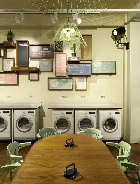 Belgian Design Studio Pinkeye Has Combined A Laundrette A Cafe And A