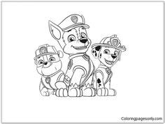 Later, you can print and color as you like. Paw patrol chase coloring pages | Paw patrol coloring, Paw ...