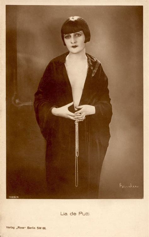 lya de putti silent screen flapper vamp vintage 1925 ross verlag postcard photo by binder