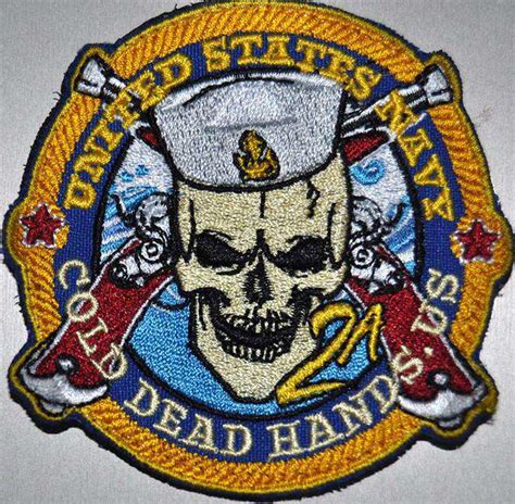 Us Navy Morale Patch Velcro Cold Dead Hands