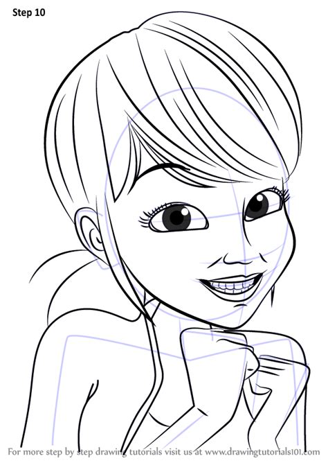Free printable hamburger outline coloring page. Learn How to Draw Marinette Dupain-Cheng from Miraculous ...