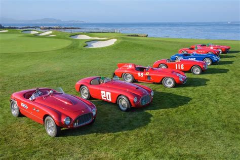 Pebble Beach Concours Delegance Celebration Of Ferrari 70th Anniversary