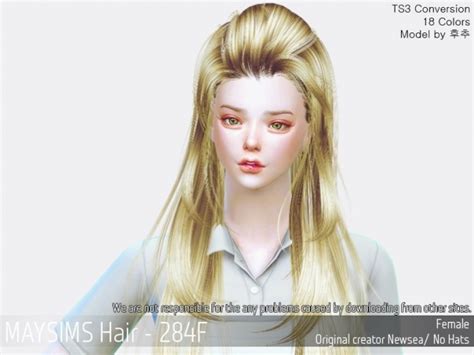 Hair 284f Newsea At May Sims Sims 4 Updates