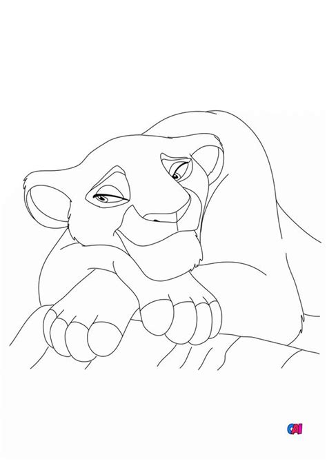 Coloriage Roi Lion à Imprimer Sarabi