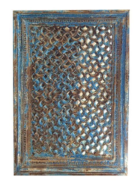 Hand Carved Window Screen Panel Retro Classic By Mogulgallery Antique