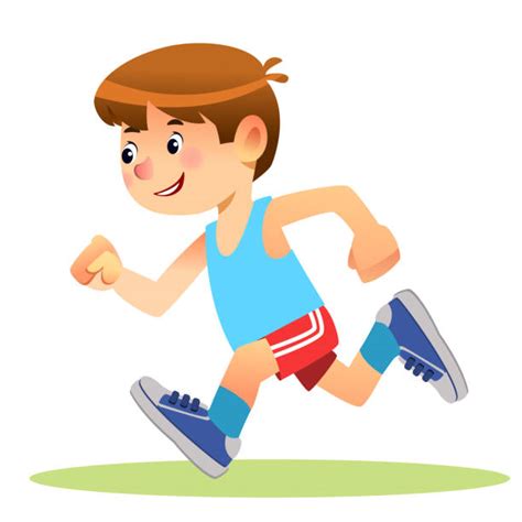 Cartoon Of Children Running Race Illustrations Royalty Free Vector