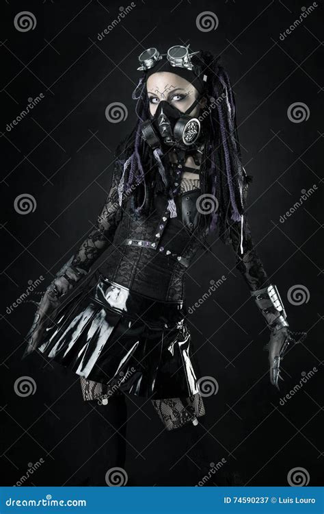 Cyber Gothic Girl Stock Image Image Of Costume Face 74590237