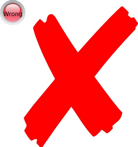 Wrong Cross Mark Png Red Cross Mark Wrong Incorrect Red Cross