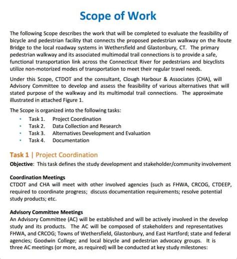 7 Construction Scope Of Work Templates Word Excel Pdf Formats