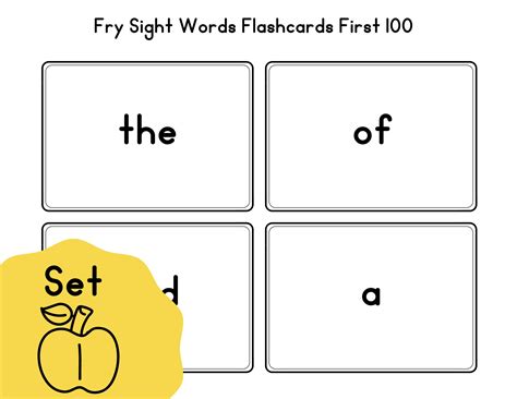 Fry Sight Word Flash Cards Free Printable Learning Ideas For Parents Images