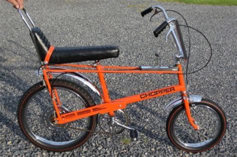 1969 Orange Raleigh Chopper Bicycle Vintage All Original Components
