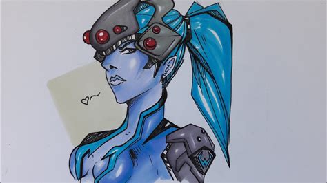 Drawing Widowmaker From Overwatch Youtube