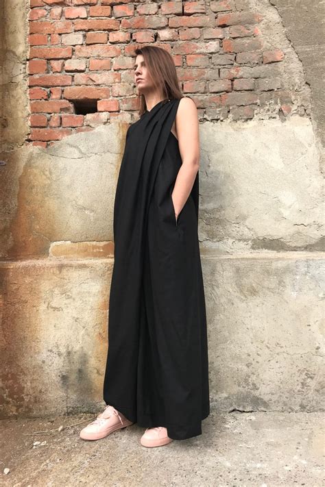 Plus Size Linen Jumpsuit Black Linen Jumpsuit Women Linen Etsy