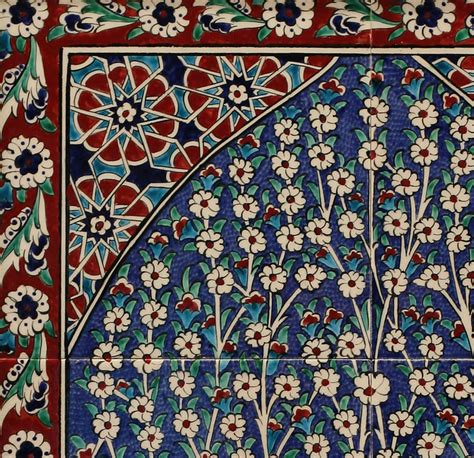 Handmade Turkish Ceramic Tile Frame Iznik Ceramic Tile Panel Tree Of