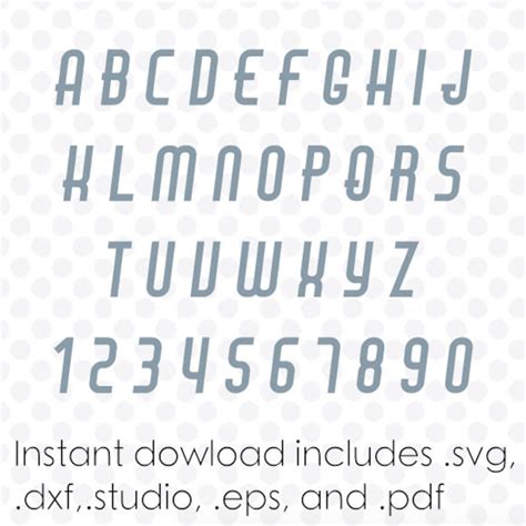Flight Font Svg File Alphabet Instant Download Zipped Dxf Etsy