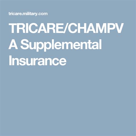 If you are eligible for medicare, at any age and for any reason, you must enroll in medicare part a and medicare part b to keep your. TRICARE/CHAMPVA Supplemental Insurance | Military ...