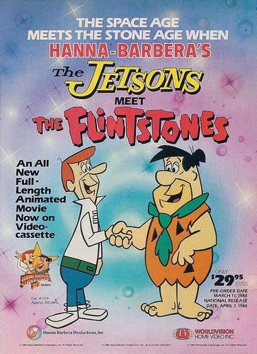 Hanna Barbera Home Video Jetsons Meet The Flintstones Ad 1987