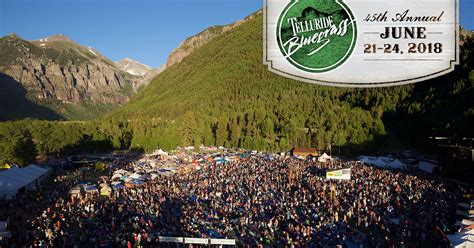 Tickets And Camping For The 45th Annual Telluride Bluegrass Festival