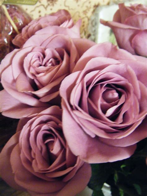 Mauve Roses Wedding Flower Inspiration Rose Bridesmaid Bouquet