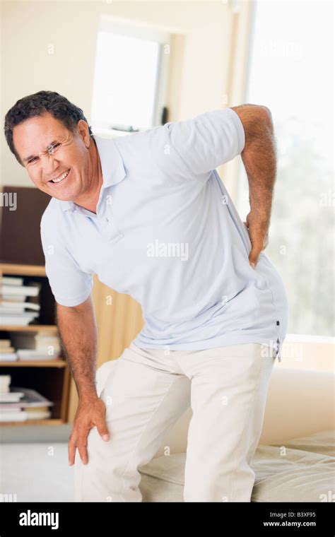 Man With Back Pain Stock Photo Alamy