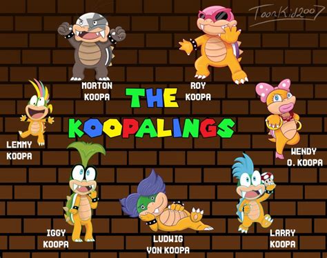 The Koopalings By Marks Arts On Deviantart Super Mario Games Game