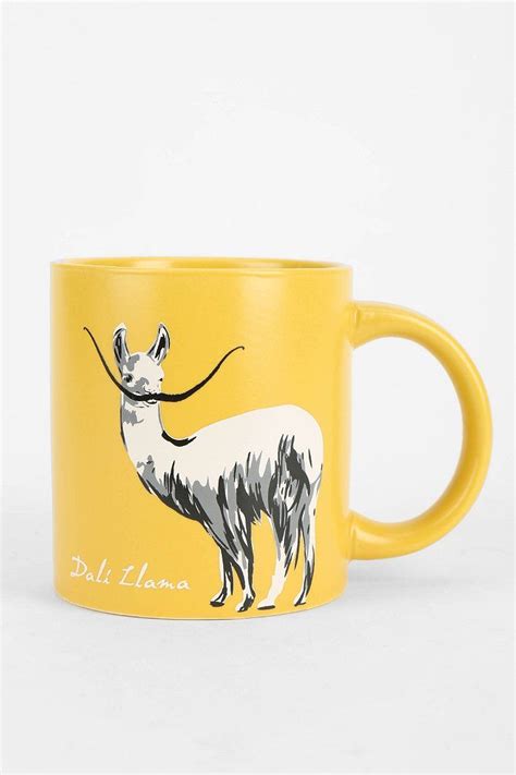 Dali Llama Mug Urban Outfitters Mugs Glassware Collection Print