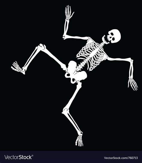 Dancing Skeleton Royalty Free Vector Image Vectorstock