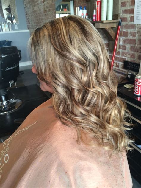 Easy hairstyles for long hair. awesome Blonde highlight with warm brown lowlights. Chunky ...
