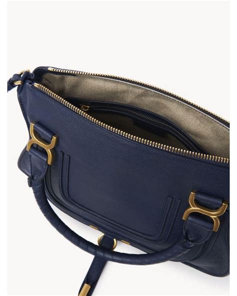 Chloé Marcie Double Carry Bag in Blue Lyst