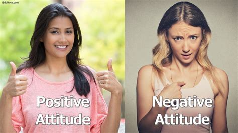 Positive Vs Negative Attitude Definition Examples Differences