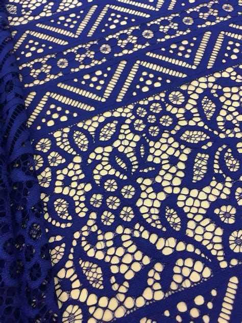 Blue Lace Fabric Guipure Lace Lace Fabric From