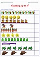 Kindergarten Worksheets: Counting Worksheets - Count the number of ...