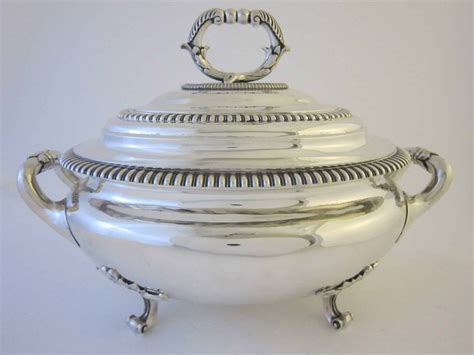 Antique Victorian Sterling Silver Soup Tureen Marsh Antiques