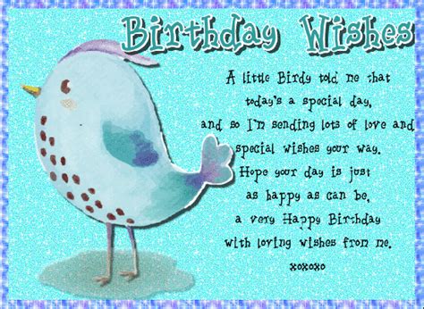A Little Birdy Told Me Free Birthday Wishes Ecards Greeting Cards