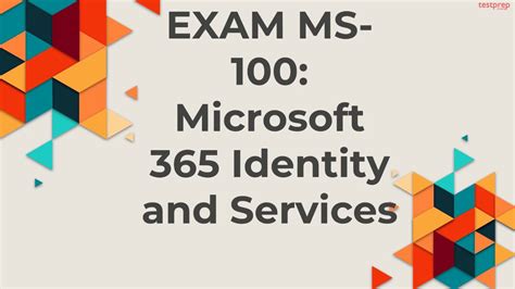 How To Prepare For Exam Ms 100 Microsoft 365 Identity And Services