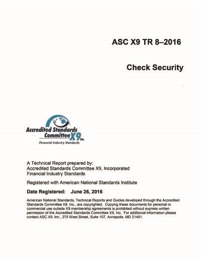 Asc X9 Tr 8 2016 Check Security