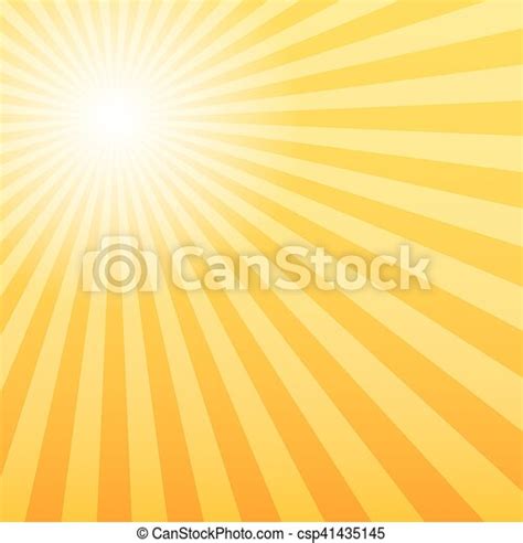 Sunray Background With The Light Source Offset 3d Vector Illustration