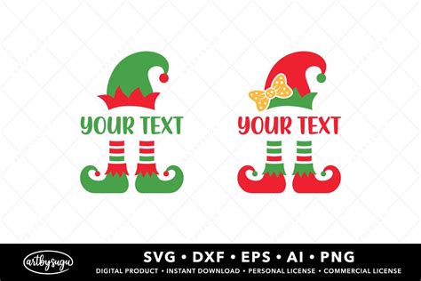 Elf Monogram SVG Elf SVG Christmas SVG Graphic By Artbysugu