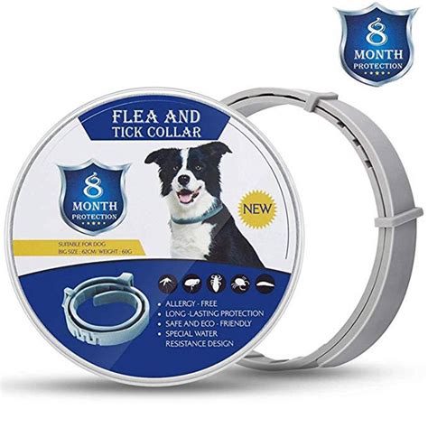 Dog Collar Tick Flea Anti Insect Mosquitoes Waterproof Long Lasting 8