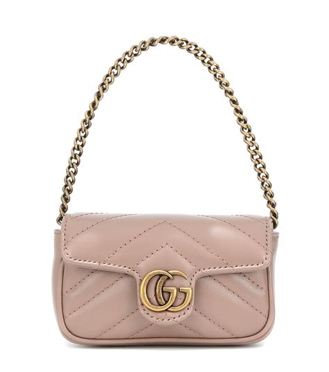 Gucci Gg Marmont Micro Leather Shoulder Bag Lyst