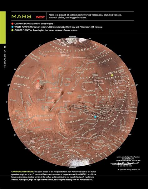 High Resolution Mars Map World Map
