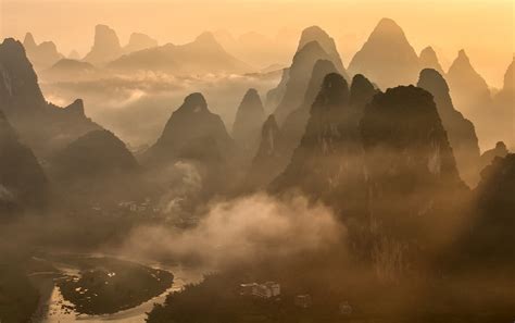 453806 Village Mountains River Mist Rare Gallery Hd Wallpapers