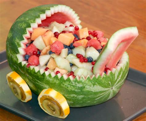 How To Make Watermelon Fruit Bowl For Baby Shower Beeshower