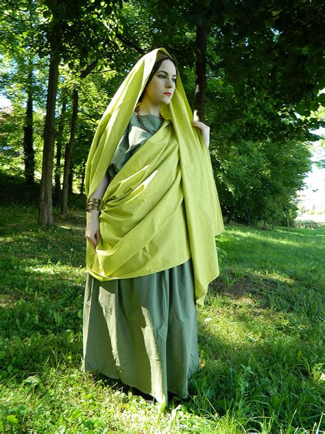 Green Ancient Roman Tunic And Palla By Daniellefiore On Deviantart